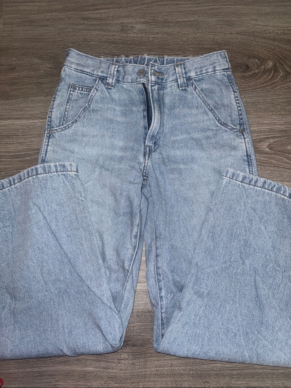Levi's Light Blue Women's Flare Jeans - High Waist Wide Leg - Picture 2 of 3